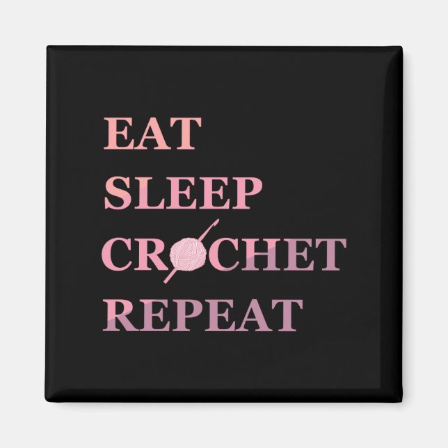 Aimant Funny Crochet Quote  (Devant)