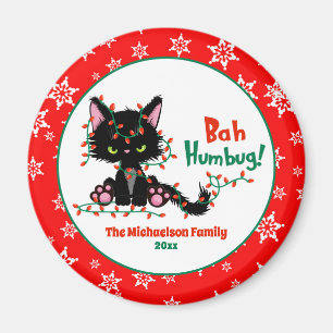 Aimant Funny Cute Christmas Grumpy Cat