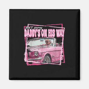 Aimant Funny Daddys Accueil Trump Pink 2024 Prenez l'Amér