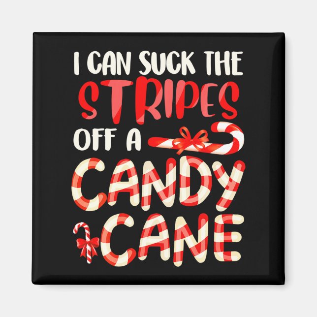 Aimant Funny Dirty Candy Cane Christmas Hilarious Santa H (Devant)