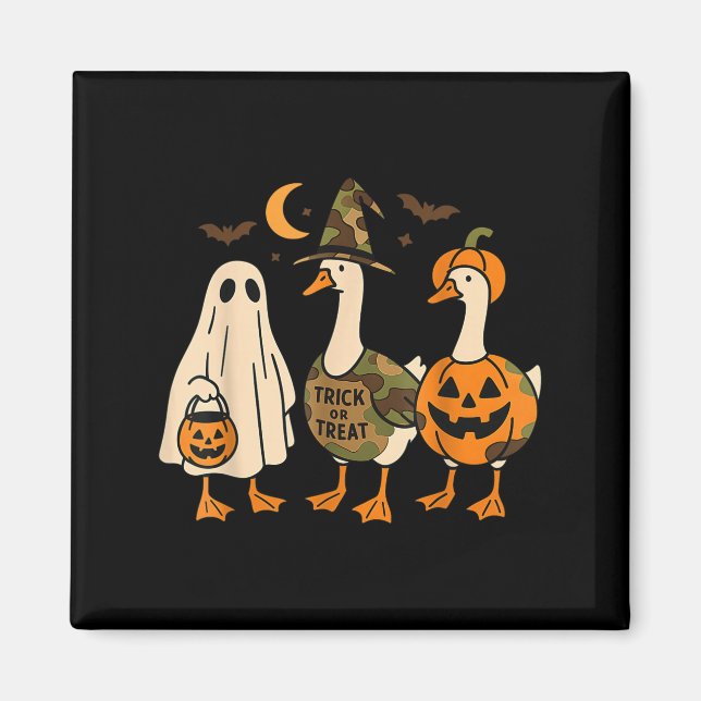 Aimant Funny Duck Duck Boo Halloween Costume Duck  (Devant)