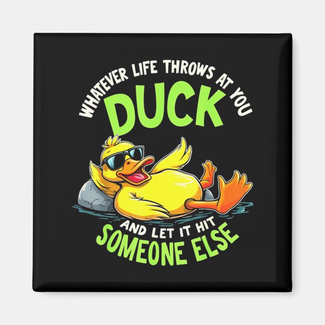 Aimant Funny Duck Graphic Tees Men Women Teens Funny Quot (Devant)