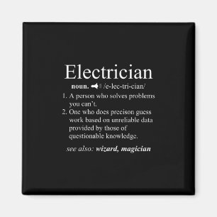Aimant Funny Electricien Définition Ingénieur électriq