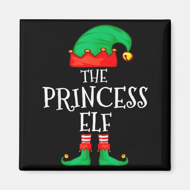 Aimant Funny Elf Family Christmas Princess Elf Sweater Me (Devant)