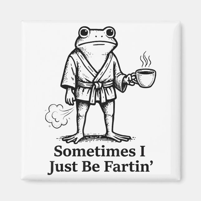 Aimant Funny Farting Frog Fart Joke Sometimes I Just Be F (Devant)