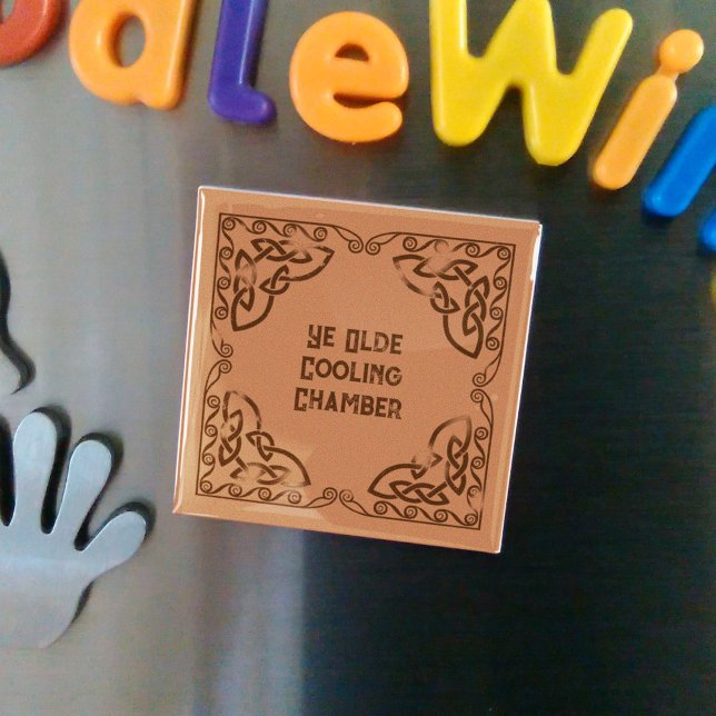 Aimant Funny Fridge Ye Olde Cooling Chamber Celtic Border (Créateur téléchargé)