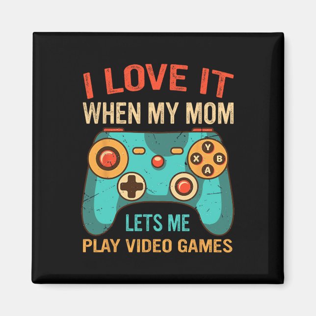 Aimant Funny Gamer Gift For Boys Console Video Game Prese (Devant)