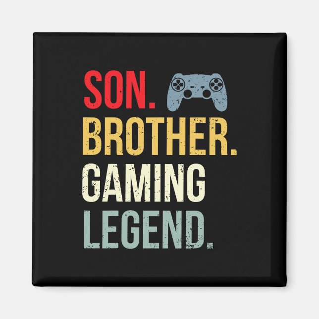 Aimant Funny Gaming Boys Men Gamer Brother (Devant)