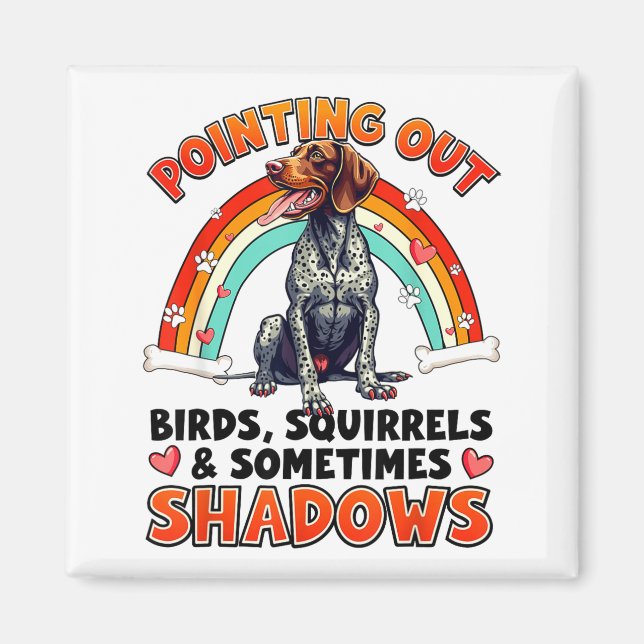 Aimant Funny German Shorthaired Inter Design For Dog Love (Devant)