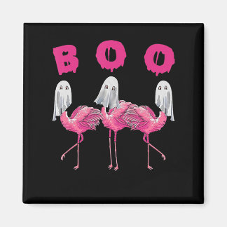 Aimant Funny Ghost Flamingo Boo Halloween Costume Toxits