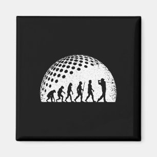 Aimant Funny Golf Evolution Joueur de golf Vintage