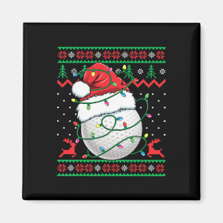 Aimant Funny Golf Ugly Christmas Sweater Womens Mens Golf