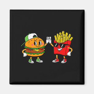Aimant Funny Hamburger Frites Combo Snacks Nourriture Rap