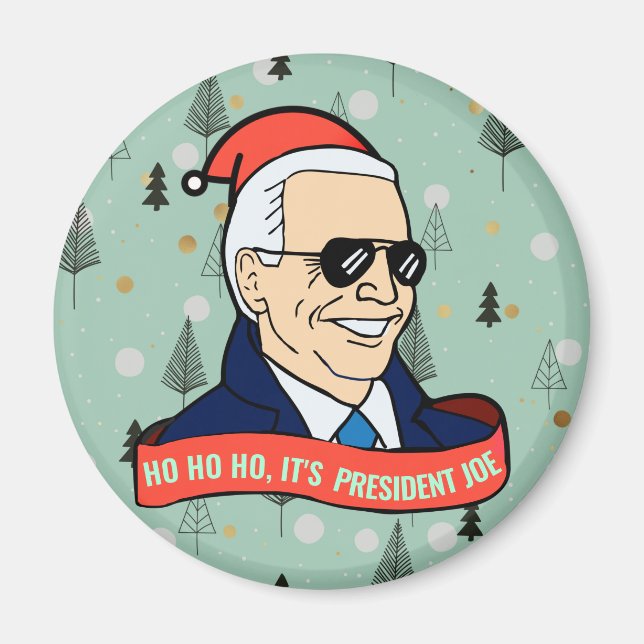 Aimant Funny Ho Son Président Joe Biden Christmas Kitchen (Devant)