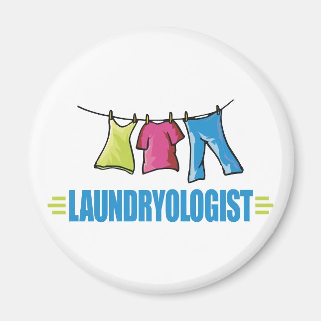 Aimant Funny I Love Laundry (Devant)