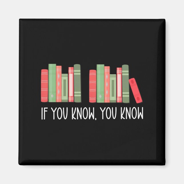 Aimant Funny If You Know You Know 6 7 Reading Books Merry (Devant)