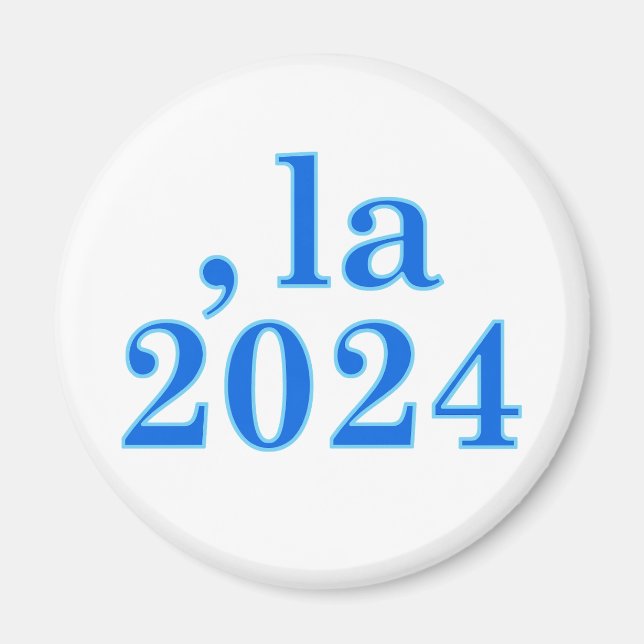 Aimant Funny Kamala Harris Comma La 2024 (Devant)