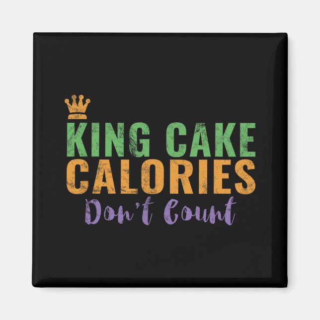 Aimant Funny King Cake New Orleans Mardi Gras 2025  (Devant)