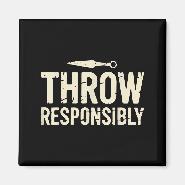 Aimant Funny Knife Throwing  (Devant)