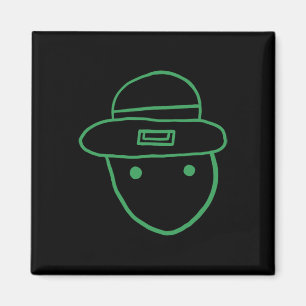 Aimant Funny Leprechaun Amateur Sketch meme Irish St Part