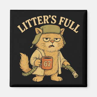 Aimant Funny Litter’s Full Cat Parody 67 Six Seven Meme