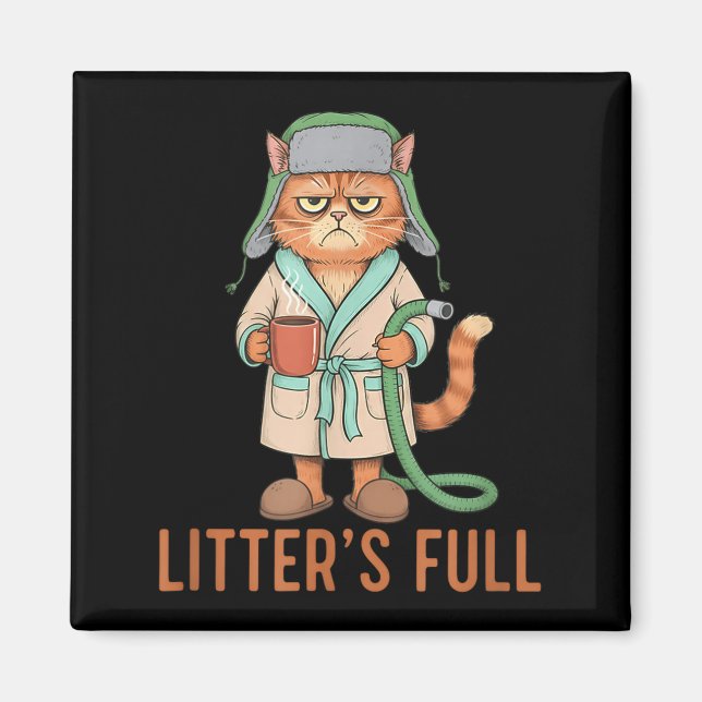 Aimant Funny Litter’s Full Cat Parody Litter’s Full Funny (Devant)