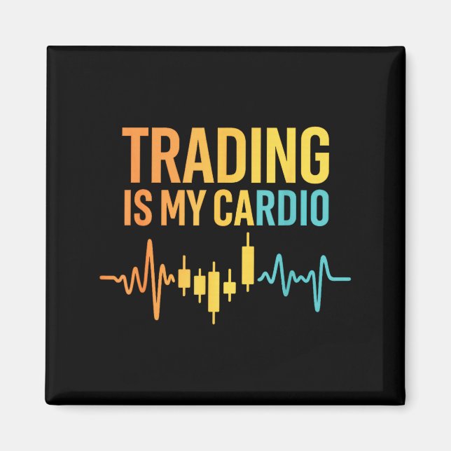 Aimant Funny Market For Trader Dad, Trading Quotes Stocks (Devant)