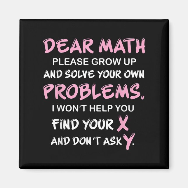 Aimant Funny Math Quote  (Devant)