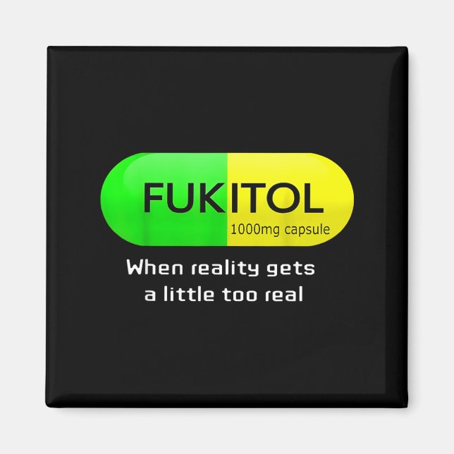 Aimant Funny Medication Gooditol Capsule Pharmacy Humor  (Devant)