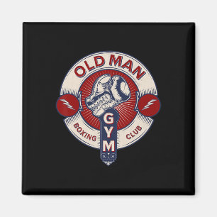Aimant Funny Mixed martial art Vieux Homme Boxing Club Co