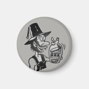 Aimant Funny Mountain Man 🏔️ Comical Hillbilly