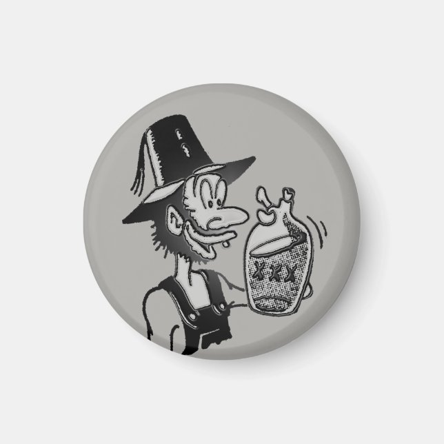 Aimant Funny Mountain Man 🏔️ Comical Hillbilly (Devant)