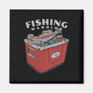 Aimant Funny Pêcheur Guerrier Dit Pêcheur Vintage Gra