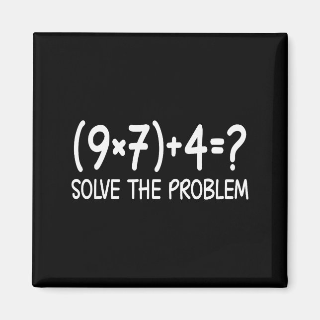 Aimant Funny Pemdas Elementary Math Teacher Brainrot 67 M (Devant)