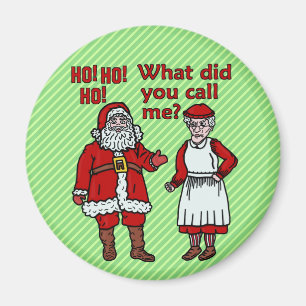 Aimant Funny Père Noël & Mme Noël