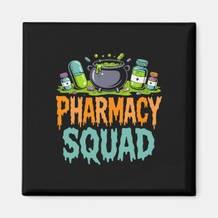 Aimant Funny Pills Pharmist Squad Halloween Pa