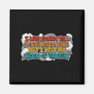 Aimant Funny railroad and train joke costume for boys and