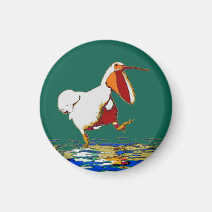Aimant Funny Running Pelican