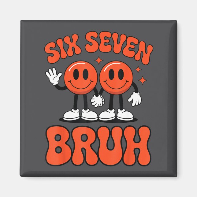 Aimant Funny Six Seven 6 7 Meme Valentine Hearts Valentin (Devant)