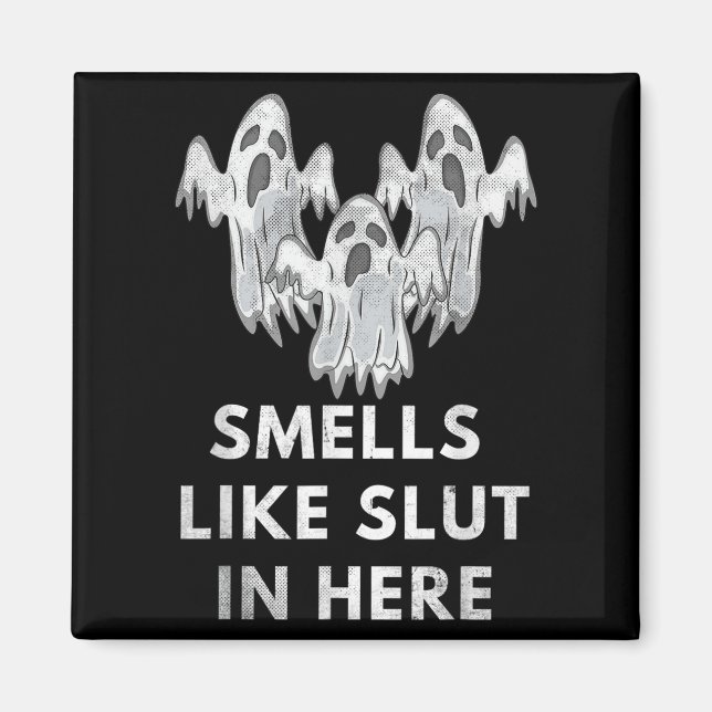 Aimant Funny Soky Halloween Offensive Adult Humor Ghost C (Devant)
