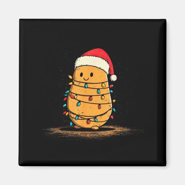 Aimant Funny Tato Christmas Graphics Lights Lover  (Devant)
