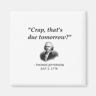 Aimant Funny Thomas Jefferson Usa Histoire Enseignant Étu