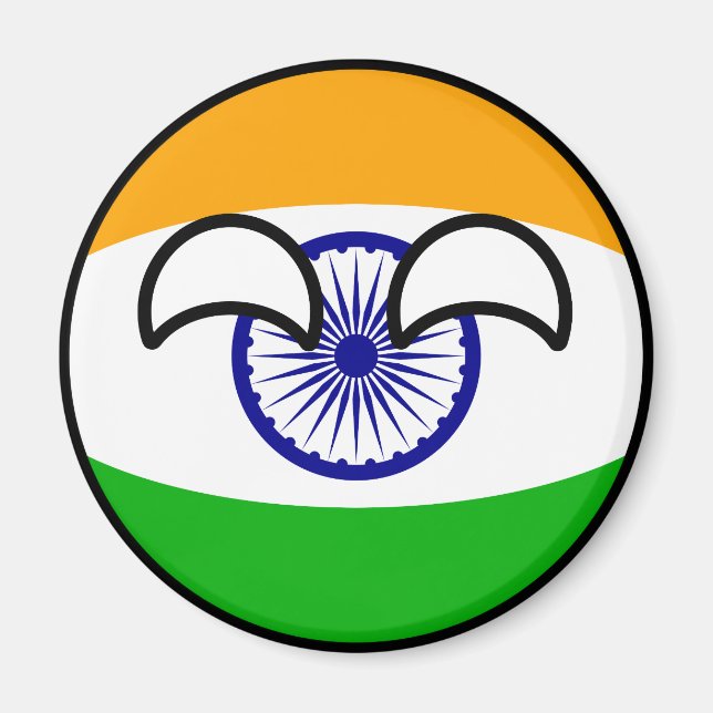 Aimant Funny Trending Geeky India Countryball (Devant)