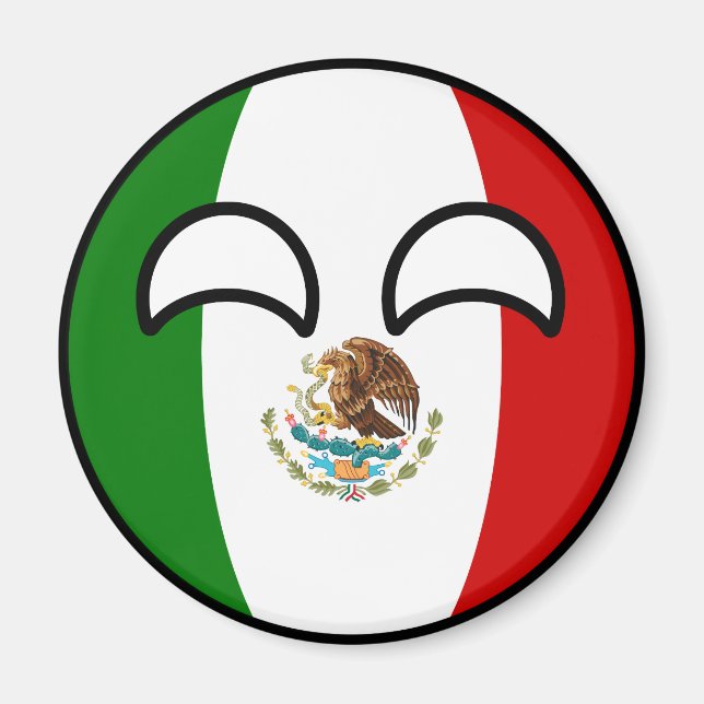 Aimant Funny Trending Geeky Mexico Countryball (Devant)
