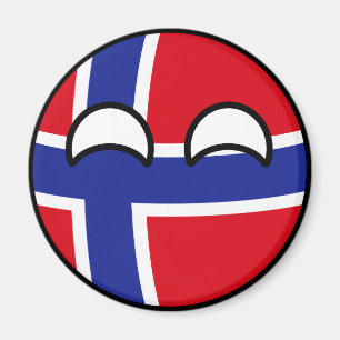 Aimant Funny Trending Geeky Norway Countryball
