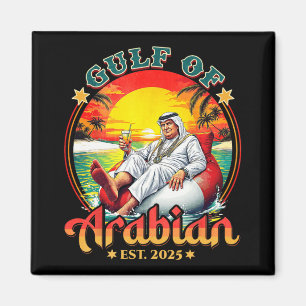 Aimant Funny Trump Chemise Golfe De L'Arabe Est 2025 Funn