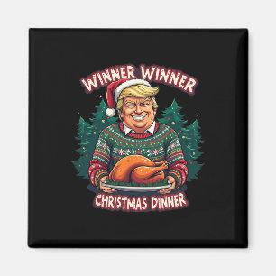 Aimant Funny Trump Gagnant de l'Humour de Noël Christma