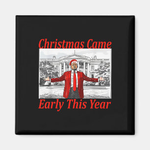 Aimant Funny Trump Noël est arrivé tôt cette année 2024 2