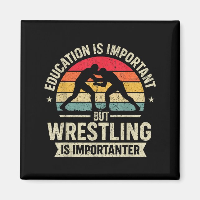 Aimant Funny Wrestling Education Joke For Wrestler Men Ki (Devant)