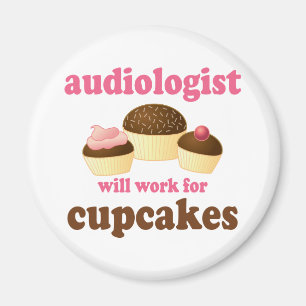 Aimant Funy travaillera pour l'audiologiste des cupcakes